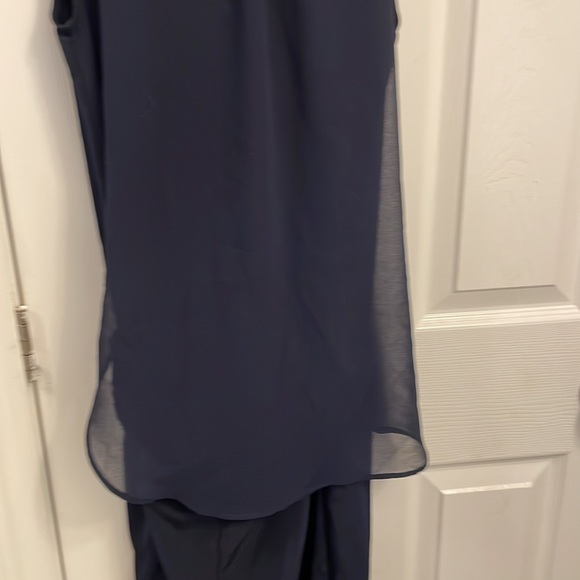 Coo copine jumper. Navy. Size small. Back is sheer. Belt loops. Beautiful - Picture 4 of 6